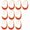 Orange, variant on 10Pieces 2025 Graduation Hat Tassels Class of 2025 Graduation Hat Pendant