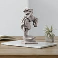 thumbnail image 6 of Couple Kissing Statue Sculpture Resin Figurine Ornament Decor Craft , Gray, 6 of 9