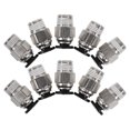 thumbnail image 1 of KAKOWELY 10pcs Pneumatic Tube Connectors Straight Push-To-Connect Fittings Thread Quick Connect Fittings For 3d Printers0.71"X0.39"X0.39", 1 of 5