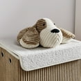 thumbnail image 5 of Collapsible Folding Corduroy Kids Plush Laundry Hamper Toy Storage - Brown/White Dog, 5 of 11