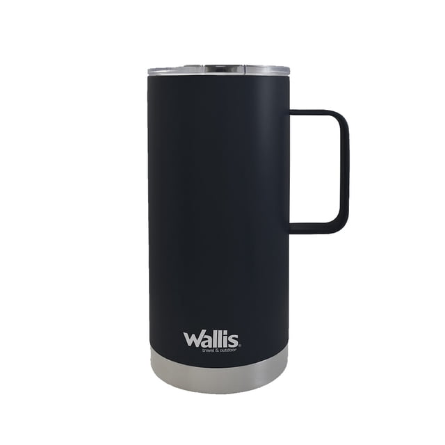 Taza Térmica C/Protector Deslizante 500ml Negro Wallis