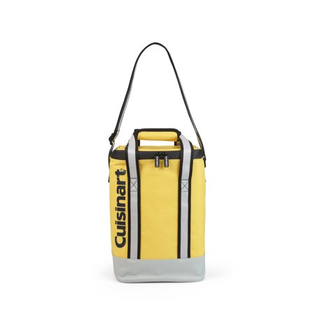 Cuisinart - 4-Bottle Thermal Insulated Wine Cooler Bag - Yellow