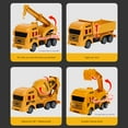 Augper Clearance Kids Construction Vehicles Playset, Crane, Excavator