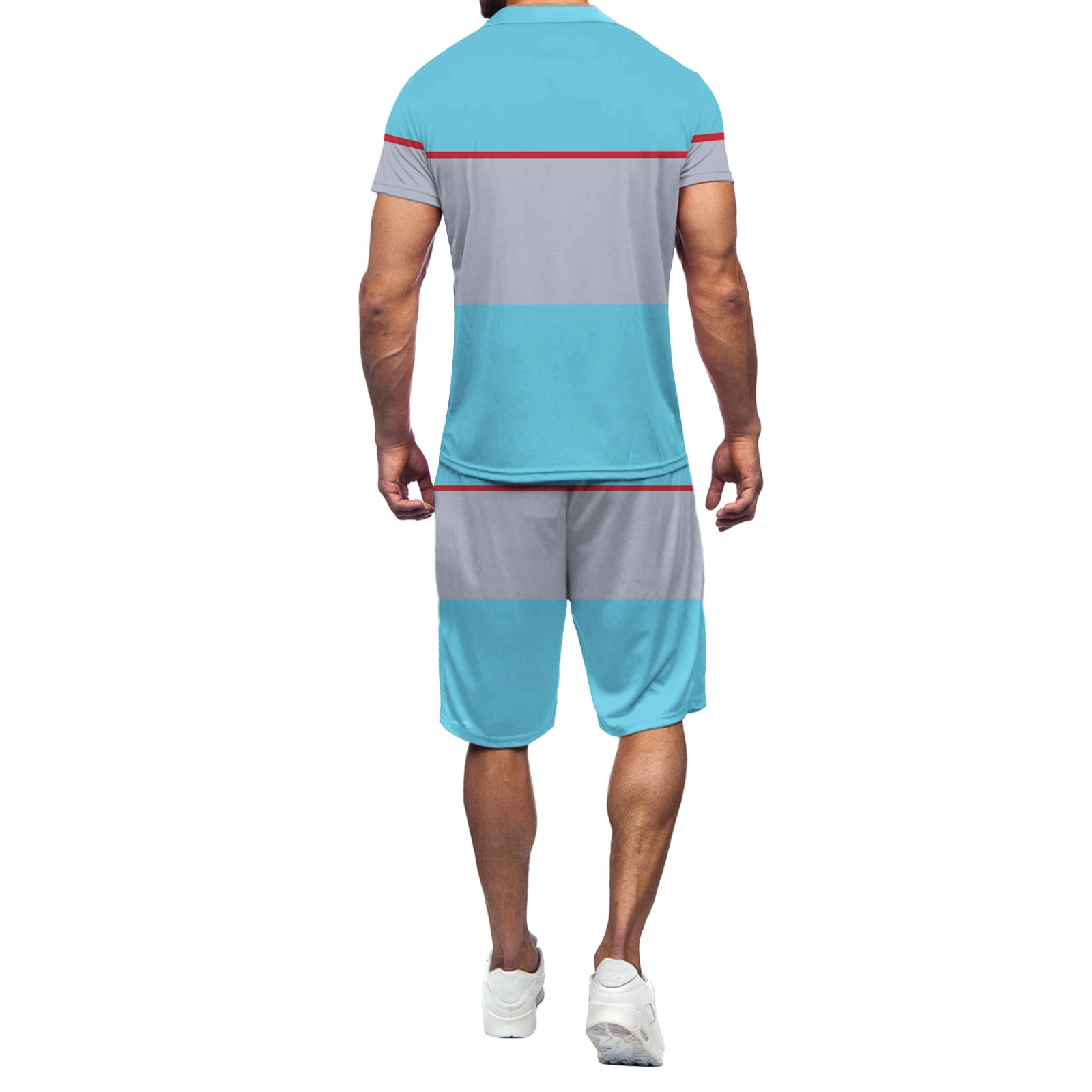 Mens Fashion Short Sleeve T Shirt And Shorts Set Summer 2 Piece Outfit Note Please Buy One Or Two Sizes Larger