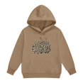 thumbnail image 5 of Coerni Girls Leopard Pumpkin Hoodie Trendy Oversized Pullover Long Sleeve Sweatshirt with Kangaroo Pocket Kids Fall Tops Halloween Clothes, 5 of 6