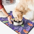 thumbnail image 2 of Horror Pumpkin Ghost Dog Food Mats for Floors Happy Halloween Pumpkin Ghost Absorbent No-Slip 17x30 Inch Dog Bowl Mat Cat Mat for Food EcoFriendly Durable Pet Placemat, 2 of 7
