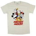 thumbnail image 1 of Disney Mens' Mickey Mouse and Friends Goofy Donald Duck Distressed T-Shirt (Large), 1 of 1