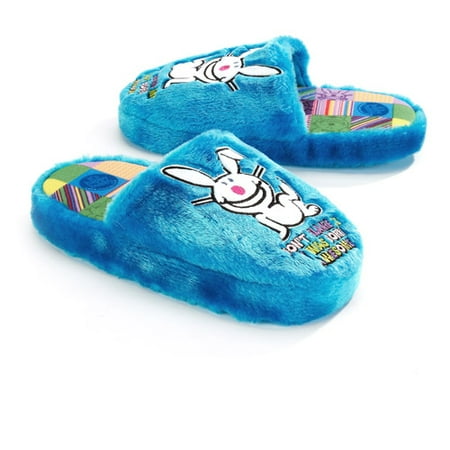 walmart bunny slippers it s happy bunny s don t blame me scuff slippers walmart bunny slippers it s happy bunny s don t blame me scuff slippers
