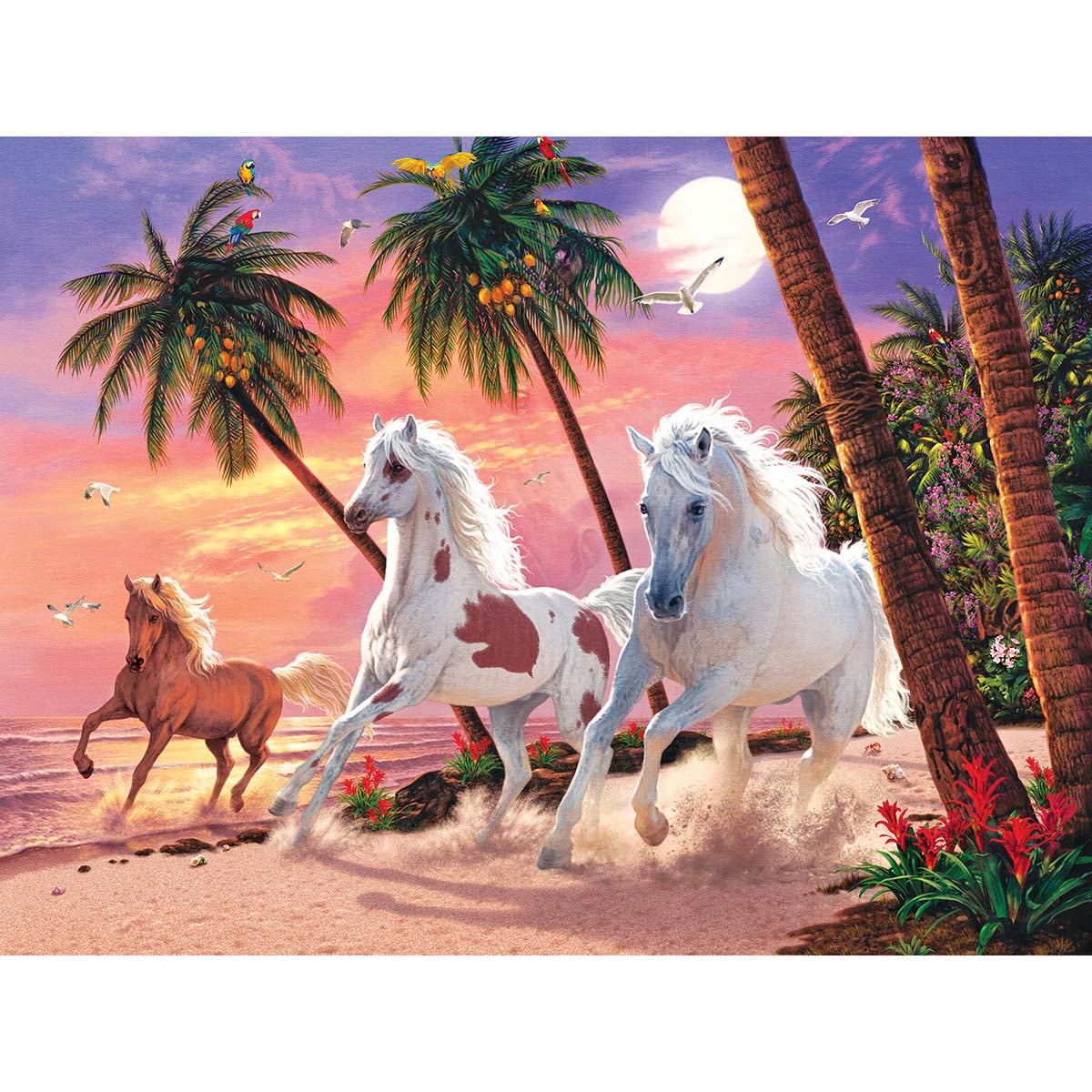 Sunset On Dune Beach 500 Piece Jigsaw Puzzle - Premium Quality, Made In USA - View #8