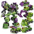 thumbnail image 3 of Figuras de acción 5 en 1 de gran tamaño NBK Anime Devastator, juguetes de transFormación, Robot, dinosaurio, KO GT, avión, regalo para niños y adultos, 3 of 4