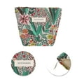 thumbnail image 4 of Bolsas de Maquillaje de Flores Bordadas Portátiles Únicas 1 Pc Poliéster Verde Pequeña, 4 of 5