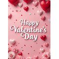 thumbnail image 4 of Valentine's Day Banner Heart Balloons Pink Roses Gift Box Backdrop Party Supplies Photography Props Romantic Decorations Festive Décor Background, 4 of 4