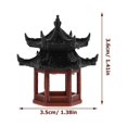 thumbnail image 2 of OULII Aquarium Landscape Ornament Hexagonal TwoLayer Design for Mini Garden Black Plastic 1Pcs, 2 of 7