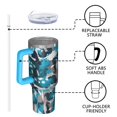 thumbnail image 6 of Camouflage 40oz Tumbler– Stainless Steel Insulated Tumbler with Handle and Straw, Large Capacity Travel Cup for Hot & Cold Drinks, 6 of 6