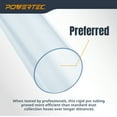 thumbnail image 7 of POWERTEC 1PK 4" x 36" Long Clear PVC Pipe,  Rigid Plastic Tubing, Round Tube Compatible w/Dust Collection Fittings, Hose for Woodworking Tool, Dust Collection System, Toy Cars and Bird Feeder (70272), 7 of 7