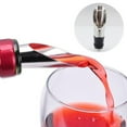 thumbnail image 2 of Tapón de vino tinto de acero inoxidable 2 en 1, embudo para verter, herramienta de tapón de vino fresco Tmvgtek suministros de cocina, 2 of 6