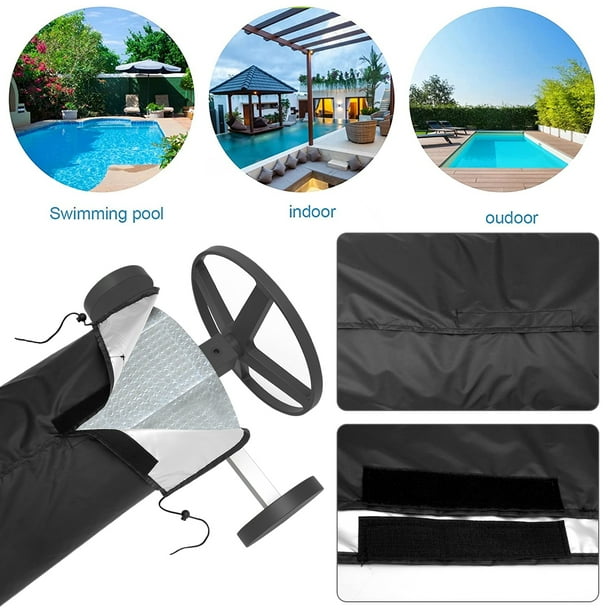 Willstar Swimming Pool Solar Blanket Reel Cover Roller Cover with