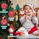 thumbnail image 5 of Árbol de Papá Noel con forma de muñeco de nieve de silicona Teether 2ooya Christmas, 3 unidades, 5 of 7