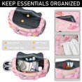 thumbnail image 4 of Women Men Gym Bag,Ballet Princess Pattern Small Duffle Bag Spend the Night Bags for Women with Shoes Compartment Washbag,Detachable Shoulder Strap,19.7x8.3x11 Inches, 4 of 5