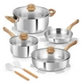 thumbnail image 4 of Koch Systeme CS 12 Piece Tri-Ply Stainless Steel Cookware Set, Pots and Pans Set with Cool-Touch Bakelite Handles, Induction Compatible, 4 of 9