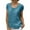 Blue, variant on Prolriy Womens Tops Linen Shirts for Women, Women's Round Neck Short Sleeve Solid Color Casual and Comfortable Tops T Shirts for Women, Womens Tops Summer Tops Blue L