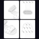 thumbnail image 2 of Puerto Carga Bsvklp Silicona Tapón Antipolvo Tapa Antipérdida 4x para Tipo C Transparente, 2 of 8