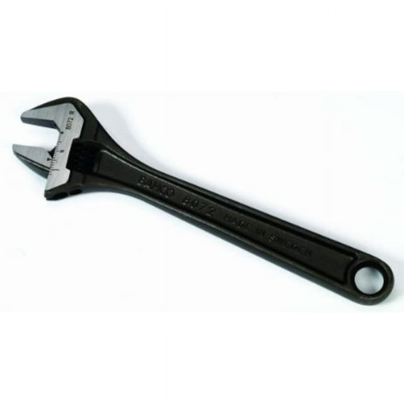 bahco 8072 r us adjustable wrench, 10-inch, black