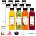 thumbnail image 1 of Botellas de plástico para jugo Moretoes 16 oz (480 ml) con tapas x12, 1 of 7