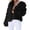 Black, variant on Faux Fur Jacket Women, Yigetop Womens Fall Open Front Cardigan Faux Fur Coat Vintage Parka Shaggy Jacket Warm Coat Tops Fluffy Cardigan Watermelon Red XL