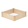 thumbnail image 5 of Topcobee 40" x 40" Outdoor Wood Raised Garden Bed, Garden Beds, Planter Boxes Outdoor-Natural, 5 of 6