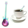 thumbnail image 2 of Stainless Steel Guitar Spoons Coffee Tea Spoon Flatware Drinking Tools, 1Pc Creative Guitar - Shaped Spoon With Unique Musical Instrument Design For Coffee Tea And Beverages,, 2 of 3