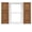 010 Musket Brown, variant on Mid America Raised Panel Vinyl Shutters 12 Inch Width (1 Pair) In Stock Now