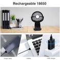 thumbnail image 4 of SkyGenius Portable Mini Fan Battery Operated Clip on Desk Fan USB Rechargeable, 4 of 8