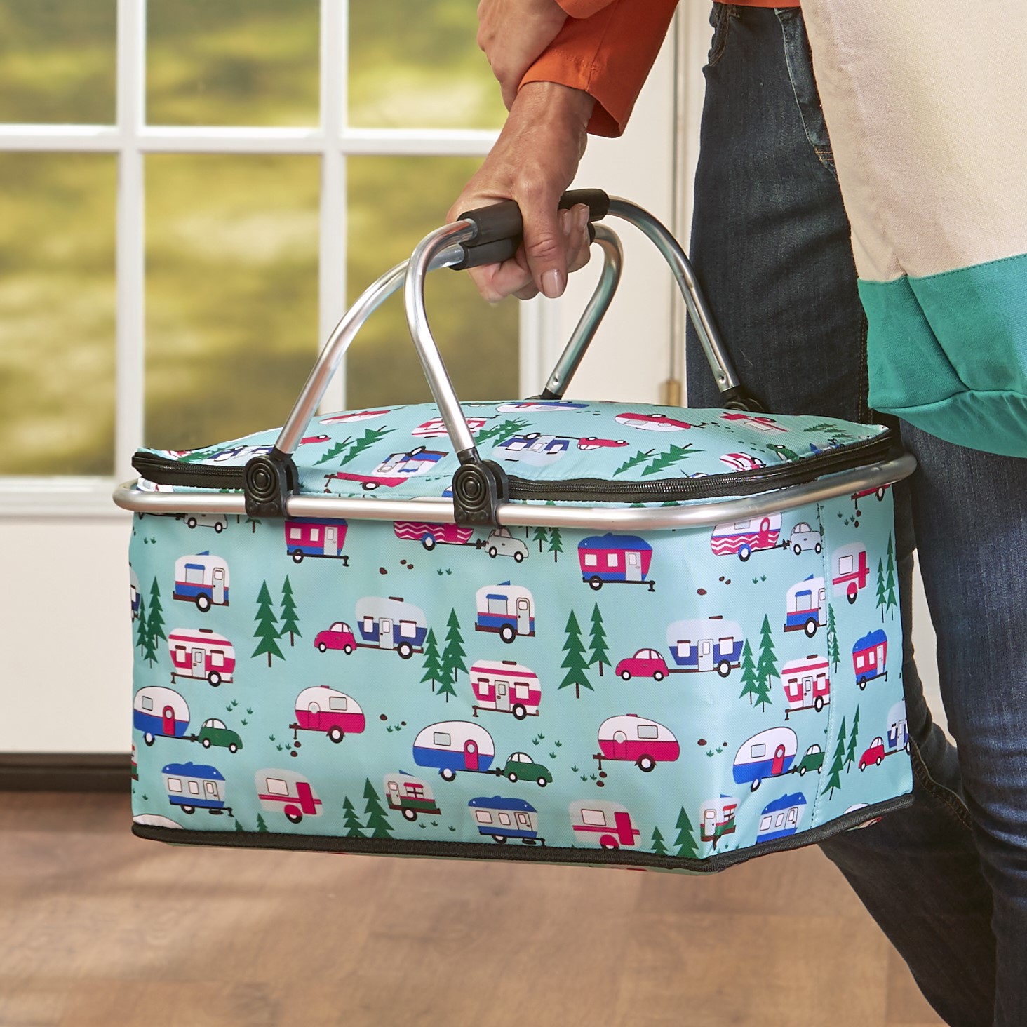 Picnic Baskets, Tables & Accessories Patio, Lawn & Garden The Lakeside Collection Happy Camper