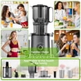 thumbnail image 2 of 1800W 5 Liters/21 Cups Large Electric Deep Fryer with 3 Frying Baskets, Adjustable Temperature,View Window Lid,Countertop Stainless Steel Body Deep F, 2 of 7