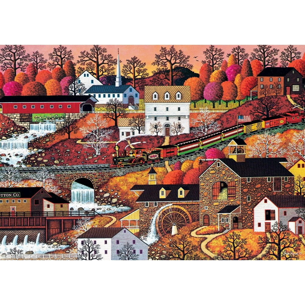 charles wysocki americana collection waterfall valley 500 piece