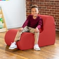thumbnail image 3 of Jaxx Midtown Medium Classroom Soft Foam Chair - Premium Vinyl Cover - Red, 3 of 7