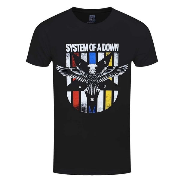 System Of A Down - Camiseta Eagle Colours para Adultos Unisex (Negro)