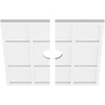 thumbnail image 2 of 20"OD x 3"ID x 7"C x 1"P Rubik Architectural Grade PVC Contemporary Ceiling Medallion, Two Piece, 2 of 11