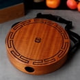 thumbnail image 2 of Instrument de Percussion, Réglable et Portable Tambour à Main Percussion Tambour en Bois 2 Tons Cajon Tambour à Main en Bois Tambour à Main Plate 2 Tons Percussion à Main Plate avec Tambour 2 Tons Siuke Buzhi Plat, 2 of 7