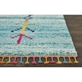 thumbnail image 4 of Nourison Moroccan Casbah Tribal Aqua 7'10" x 10'6" Area Rug, (8x11), 4 of 8