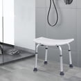 thumbnail image 2 of UBesGoo Banc de Douche Tabouret de Baignoire Siège pour Personnes Âgées Blanc, 2 of 8