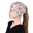 thumbnail image 6 of Bingfone Men Women Slouch Beanie Fish Seahorse Print Cap Hip-Hop Hat Headwear Hats Turban Unisex, 6 of 8