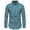 Light Blue, variant on Honeeladyy Mens T Shirts,Men Casual Print Button Long Sleeve Turn-down Collar Tops Blouse Shirt