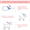 thumbnail image 6 of Unique Bargains Slip for Dogs 5FT No-Pull Dog Leash with Comfortable Rope Design Heavy Duty Training for Small Medium Dogs Blue, 6 of 6