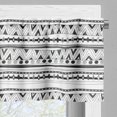 thumbnail image 3 of Ambesonne Tribal Valance Pack of 2, Prehistoric Aztec, 54"X18", Charcoal Grey White, 3 of 5