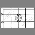 thumbnail image 4 of vidaXL Window Security Grilles 27.2"x44.9", 4 of 7