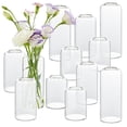 thumbnail image 1 of Set de 12 jarrones pequeños de vidrio para flores Bud Vases GNILLKO, 1 of 7