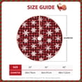 thumbnail image 2 of Daiia Snowflake red plaid Drawing Merry Christmas Tree Skirt , Xmas Large Lace-up Tree Skirt, Santa Snowflakes Rustic Home Decorations New Year Party Farmhouse Decor-48", 2 of 6