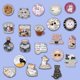 thumbnail image 2 of Set de broches con estampado de dibujos animados con forma de gato con forma de gatito, diseño de al, 2 of 2